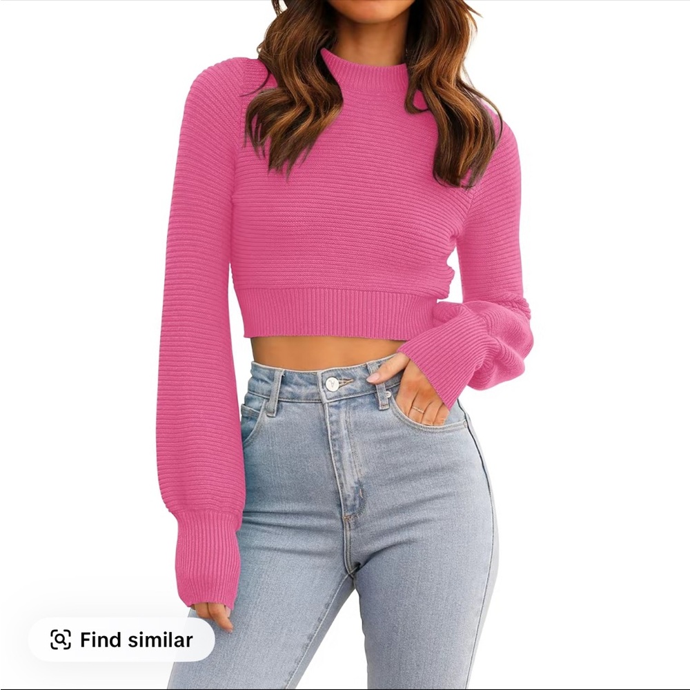 ZESICA Women’s Fall Mock Neck Cropped Sweater